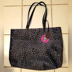 Black Leopard Print Tote